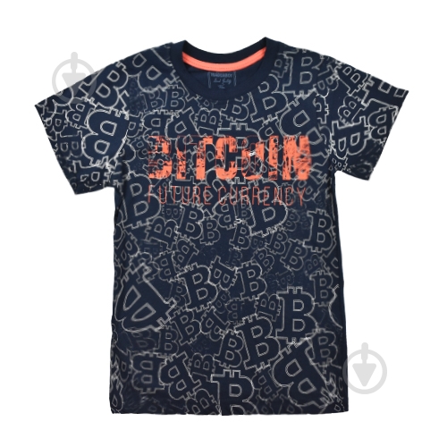 Футболка для хлопчика Macma Bitcoin р.140 синій 9002 - фото 1