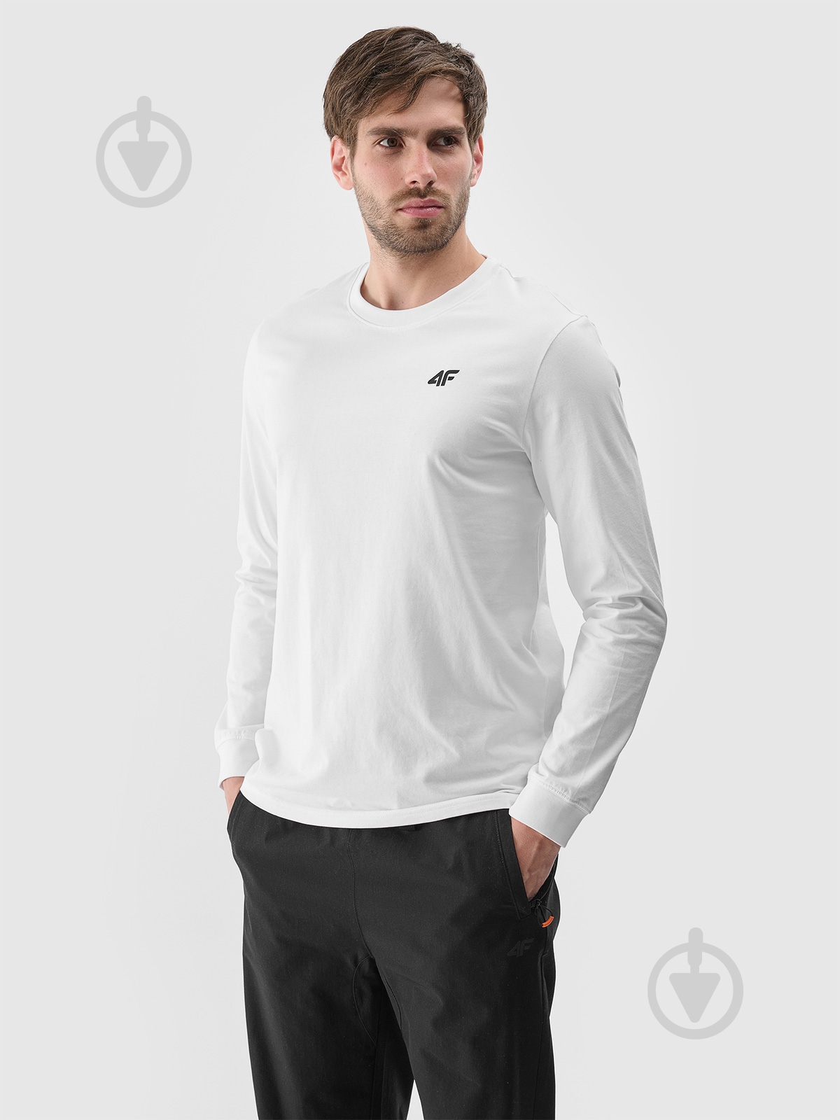 Футболка 4F LONGSLEEVE M432 4FWMM00TLONM432-10S р.XL білий - фото 1