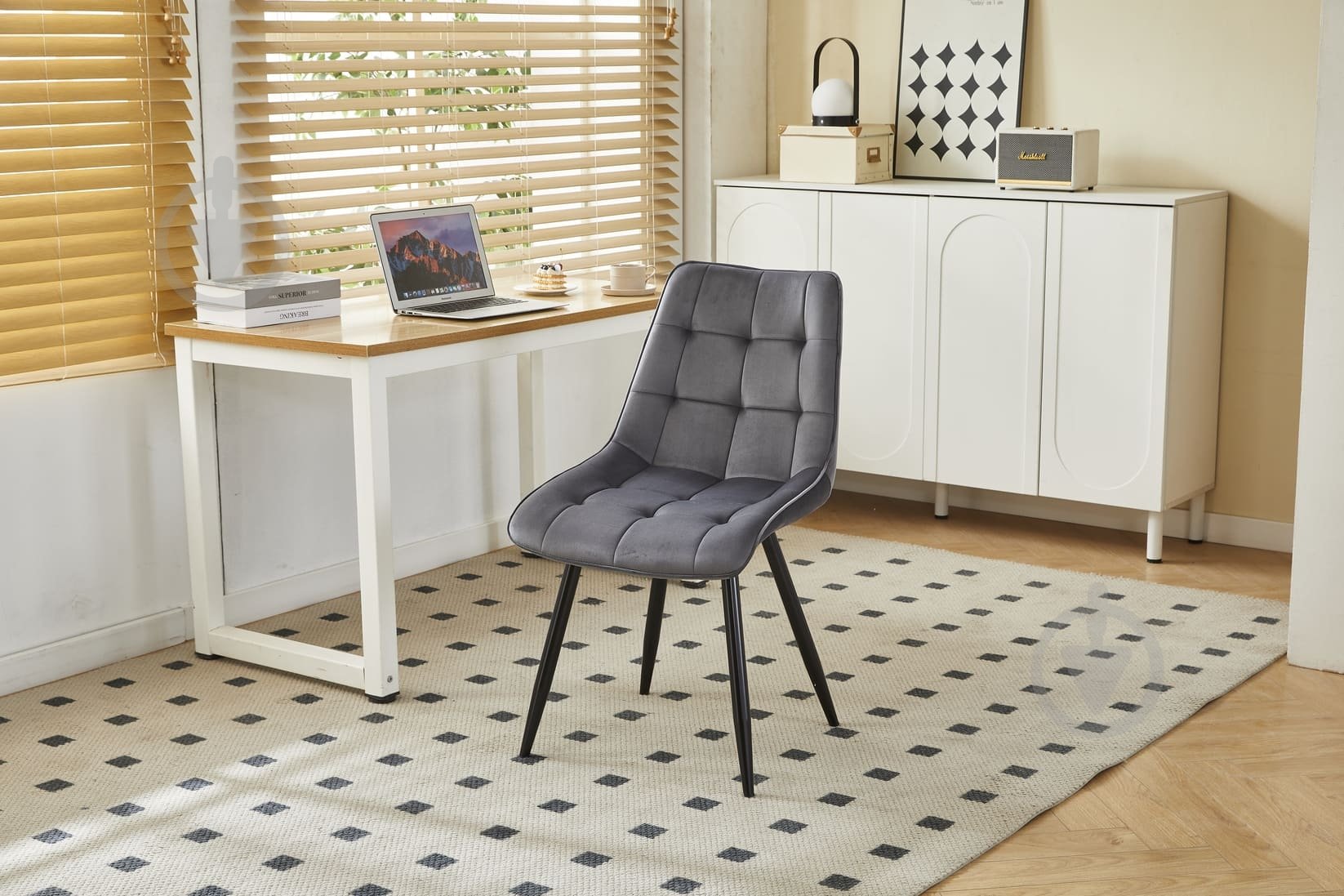 Стілець Fly FS17 Grey-40 сірий / чорний - фото 6