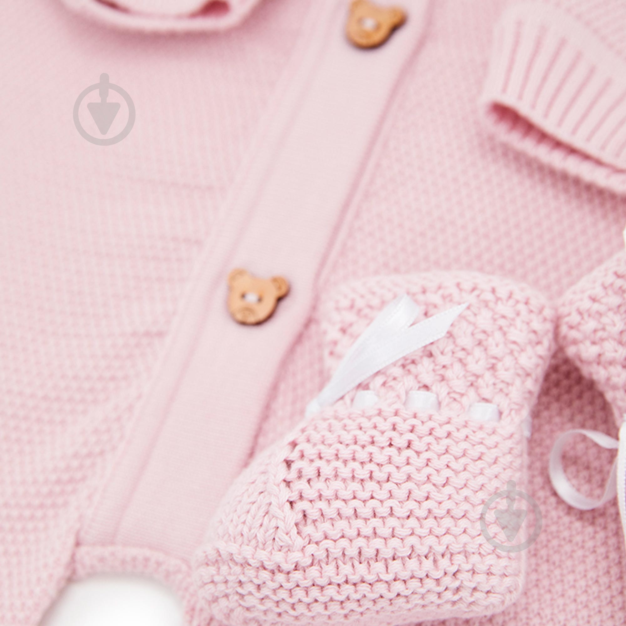 Человечек + плед и пинетки р.62 розовый - фото 4