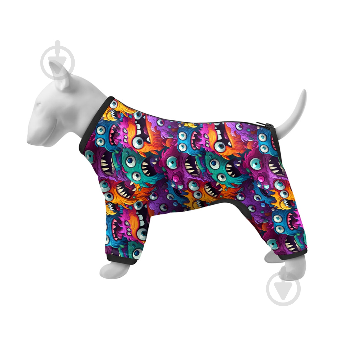 Ветровка Waudog рисунок "Зубастые монстры" XS22 В 30-34 см С 19-21 см - фото 1 Ветровка Waudog рисунок "Зубастые монстры" XS22 В 30-34 см С 19-21 см - фото 1