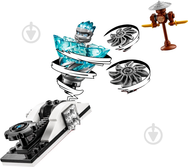 Конструктор LEGO Ninjago Удар спин-джитсу – Зейн 70683 - фото 7