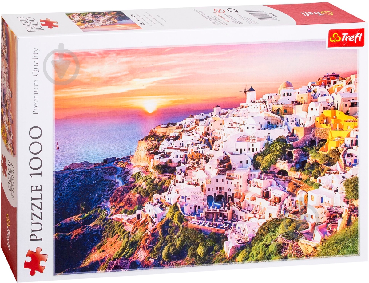 Пазл Trefl Захід над Санторіні TFL-10435 - фото 1 Пазл Trefl Захід над Санторіні TFL-10435 - фото 1