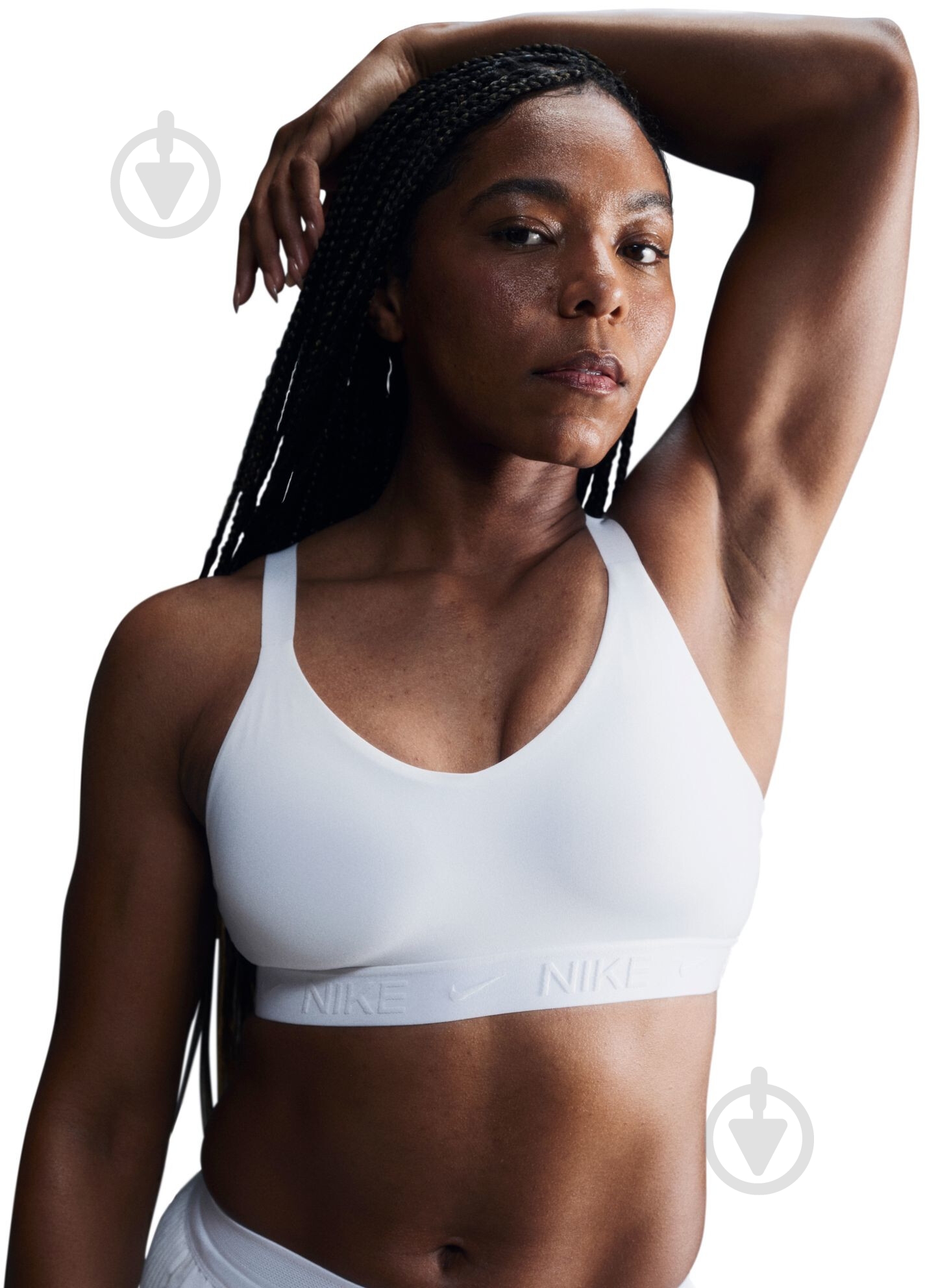 Бра Nike W NK DF INDY MED SPT BRA FD1065-100 р.XL белый - фото 4 Бра Nike W NK DF INDY MED SPT BRA FD1065-100 р.XL белый - фото 4