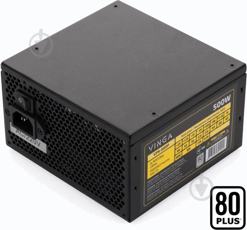Блок питания Vinga VPS-500P 500 Вт - фото 11 Блок питания Vinga VPS-500P 500 Вт - фото 11