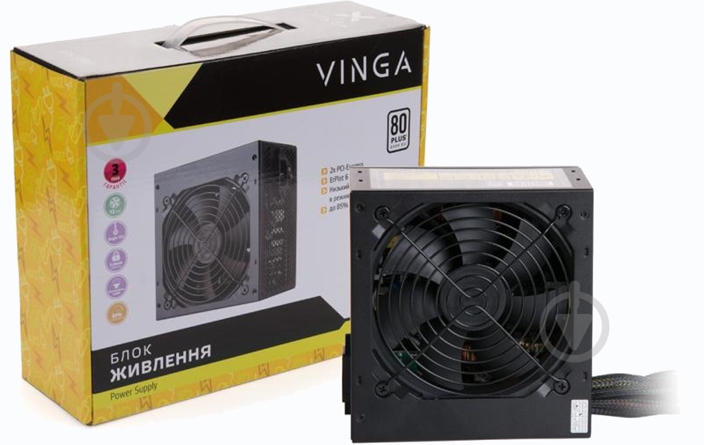 Блок питания Vinga VPS-550P 550 Вт - фото 1 Блок питания Vinga VPS-550P 550 Вт - фото 1