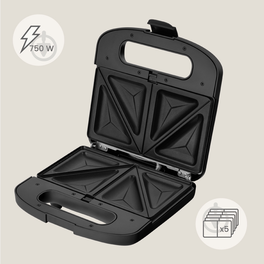 Бутербродница Zeegma ROTEE CHEF EASY BLACK - фото 3