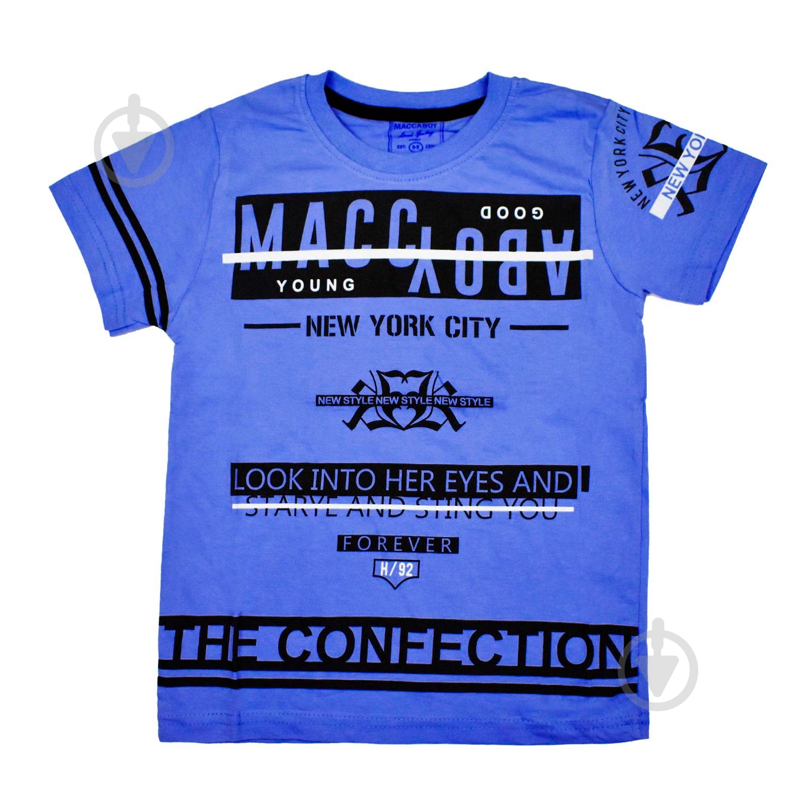 Футболка для девочки Macma р.134 синий 9024 - фото 1 Футболка для девочки Macma р.134 синий 9024 - фото 1