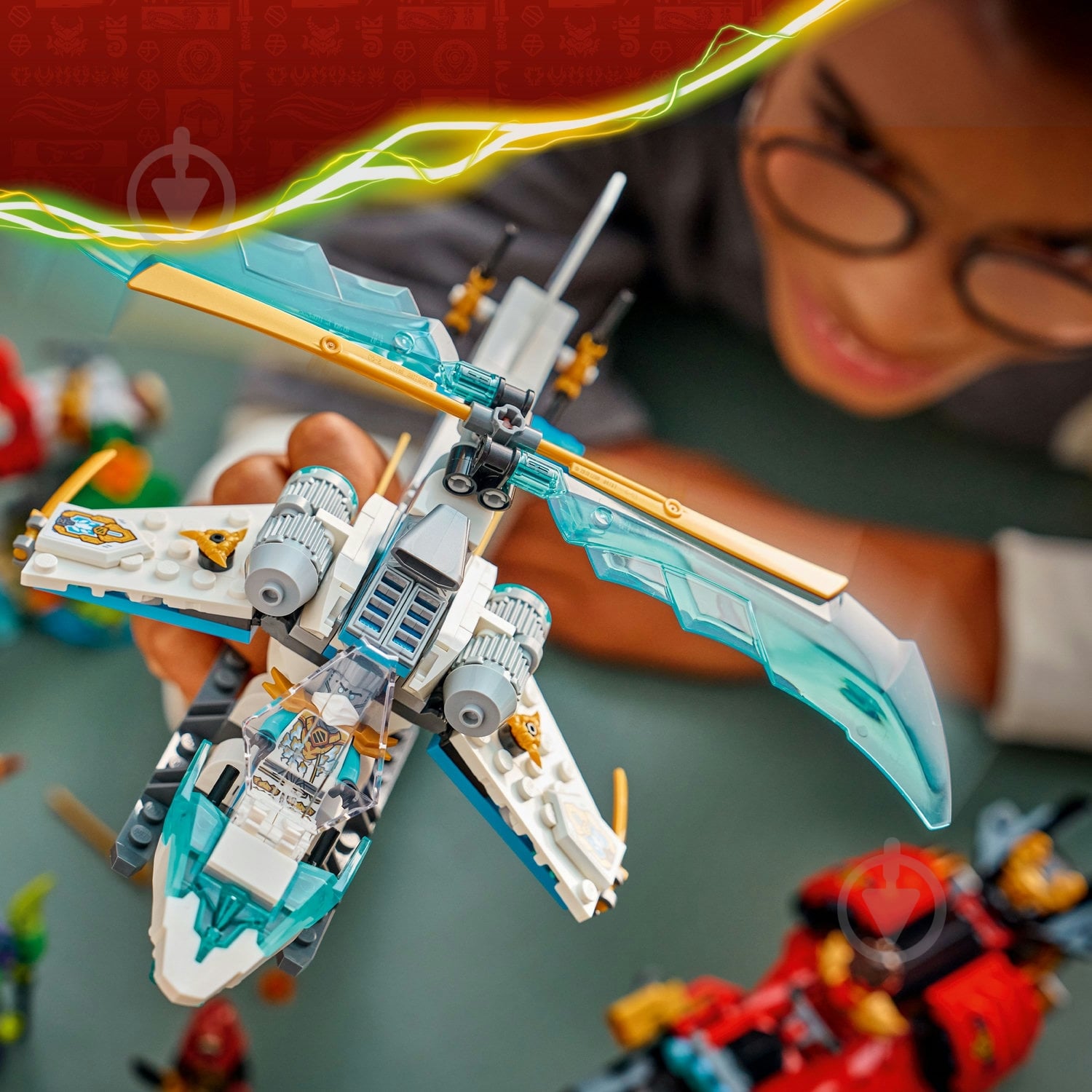 セット売り ᐉ Конструктор LEGO NINJAGO Автомобильная битва ниндзя возле дома