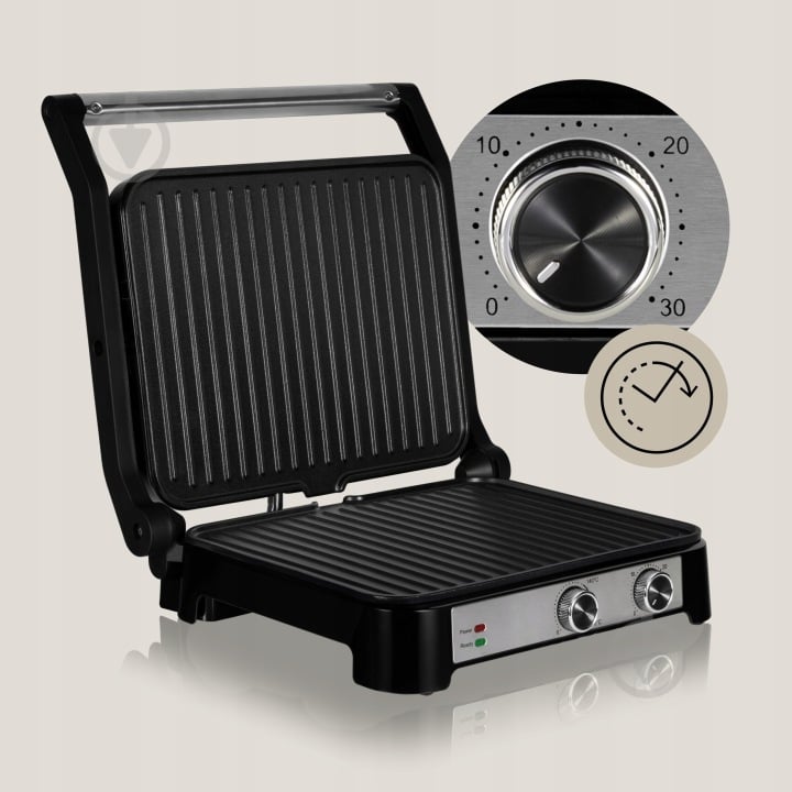 Гриль електричний Zeegma GRILL CHEF BASE CONTROL - фото 3