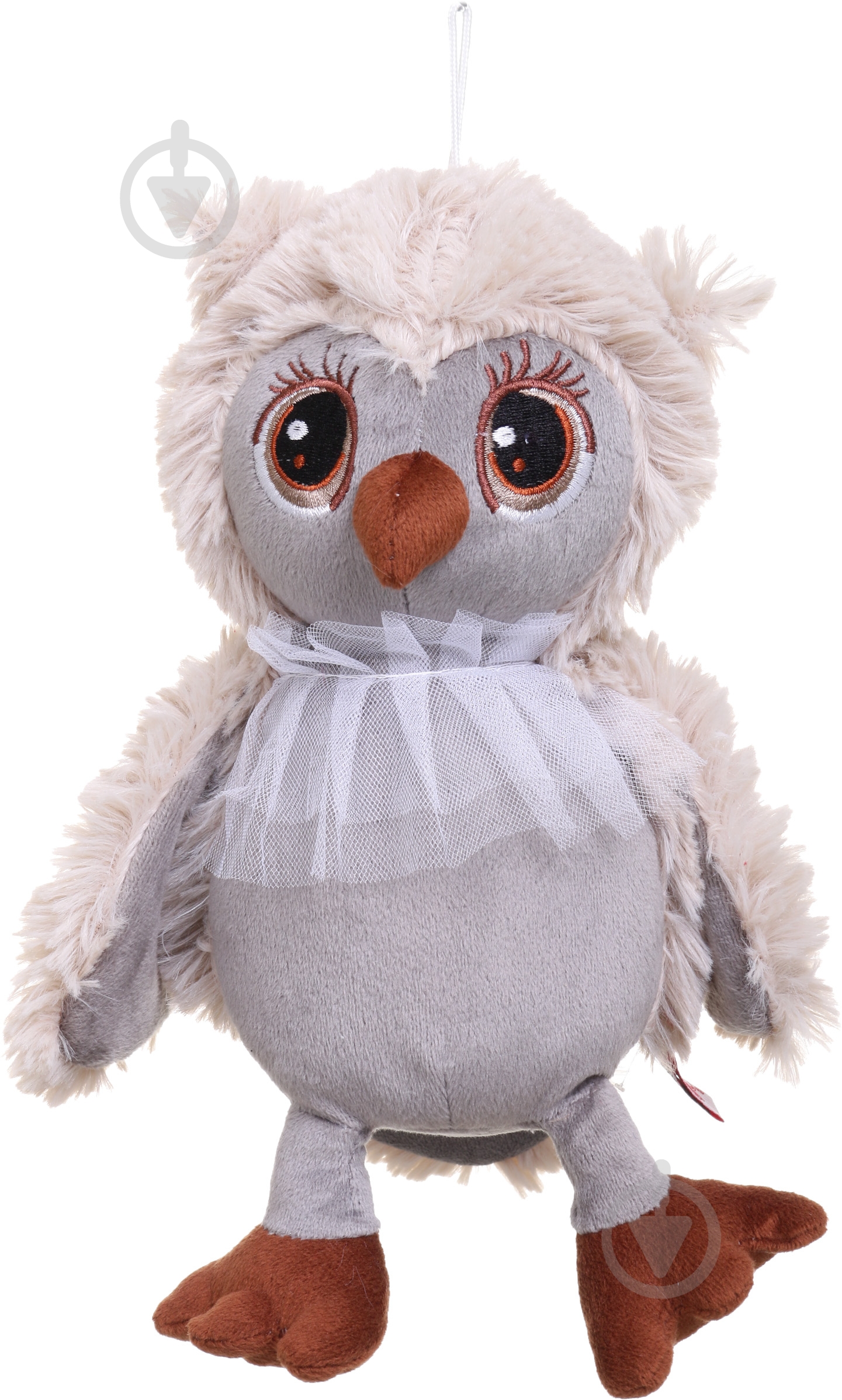 Мягкая игрушка Stip Сова девочка 20 см серый - фото 2