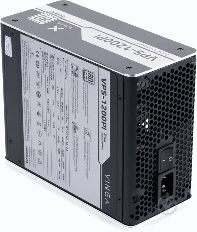 Блок питания Vinga VPS-1200Pl 1200 Вт - фото 10 Блок питания Vinga VPS-1200Pl 1200 Вт - фото 10