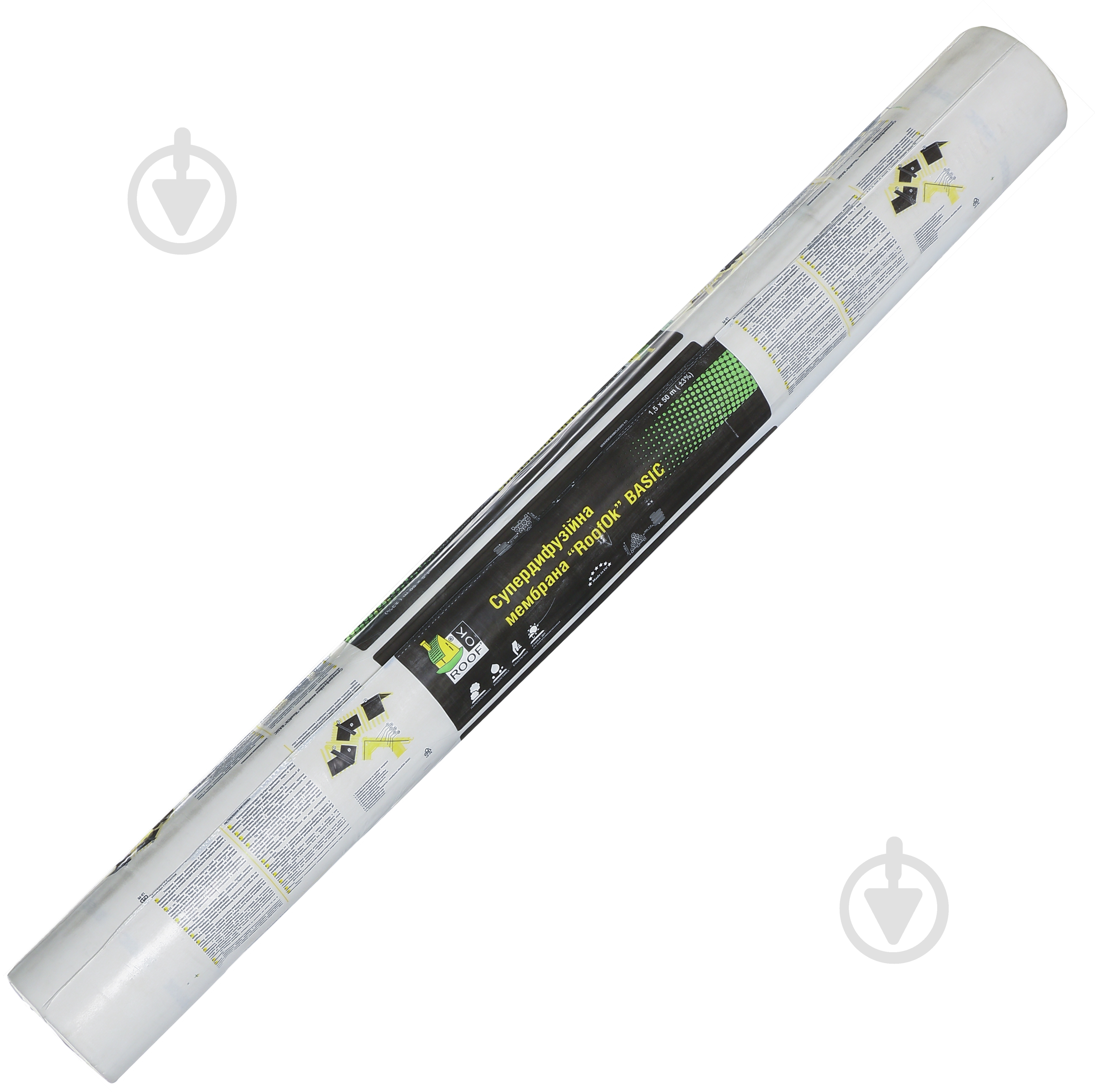 Супердиффузионная мембрана RoofOK Basic 95 рулон 75 кв.м - фото 1 Супердиффузионная мембрана RoofOK Basic 95 рулон 75 кв.м - фото 1