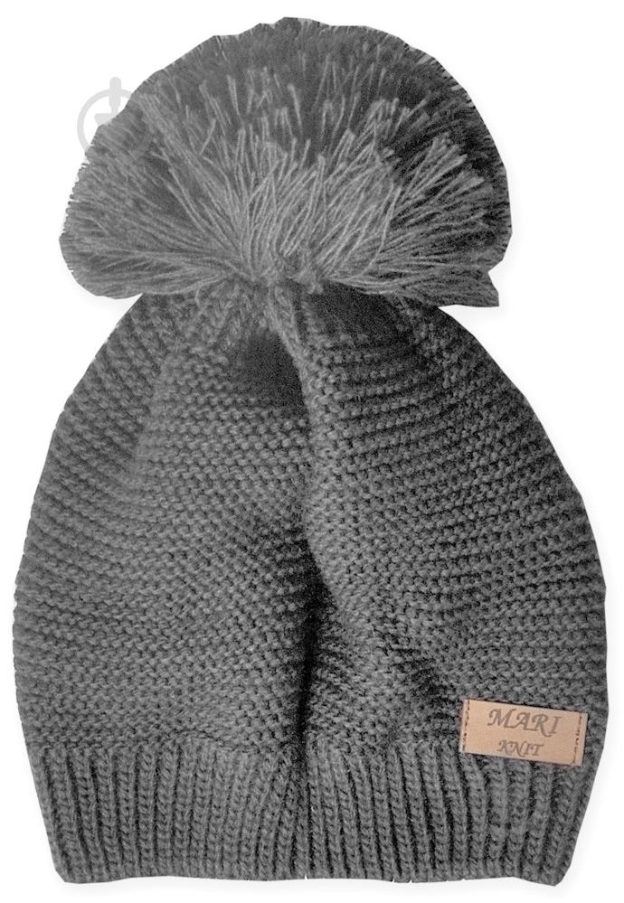 Шапочка дитяча унісекс р.48-50 сірий 804 - фото 1