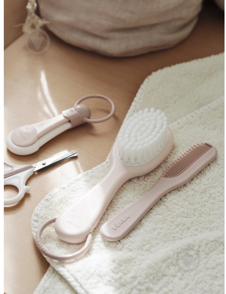 Набор Beaba гребень + щетка розовый (920367) - фото 5