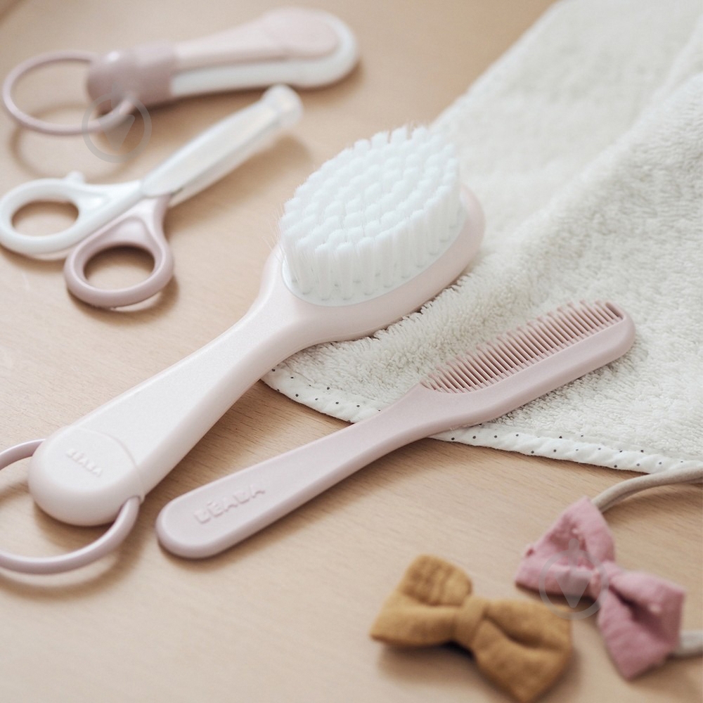 Набор Beaba гребень + щетка розовый (920367) - фото 10
