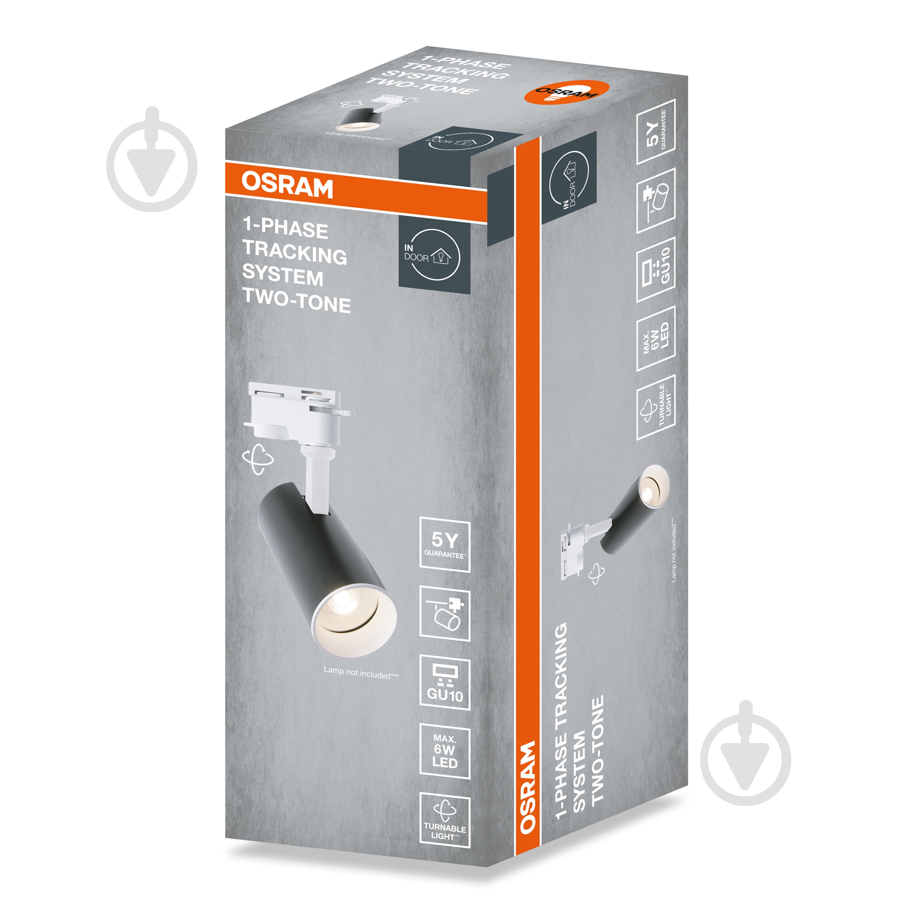 Трековый светильник Osram TRACK SPOT 2-TONE GU10 черно-белый - фото 2
