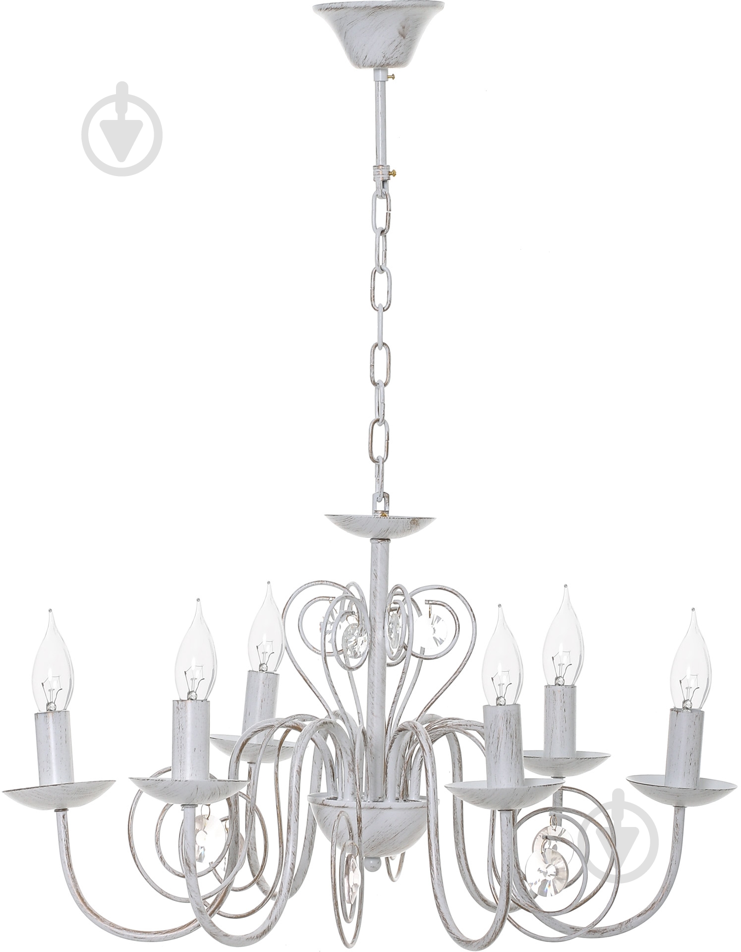 Люстра подвесная Victoria Lighting 6xE14 белый Luce/SP6 - фото 2 Люстра подвесная Victoria Lighting 6xE14 белый Luce/SP6 - фото 2