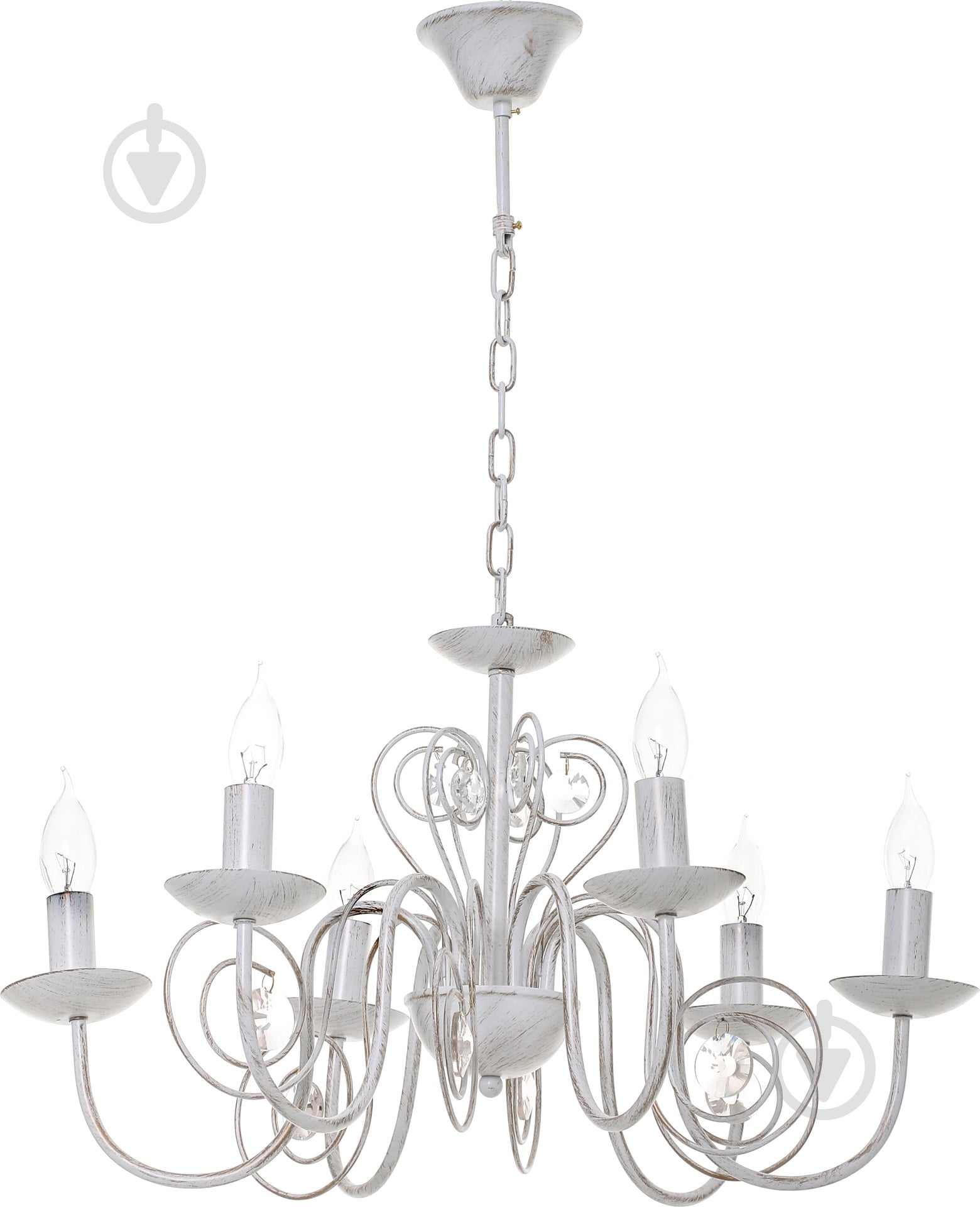 Люстра подвесная Victoria Lighting 6xE14 белый Luce/SP6 - фото 1 Люстра подвесная Victoria Lighting 6xE14 белый Luce/SP6 - фото 1