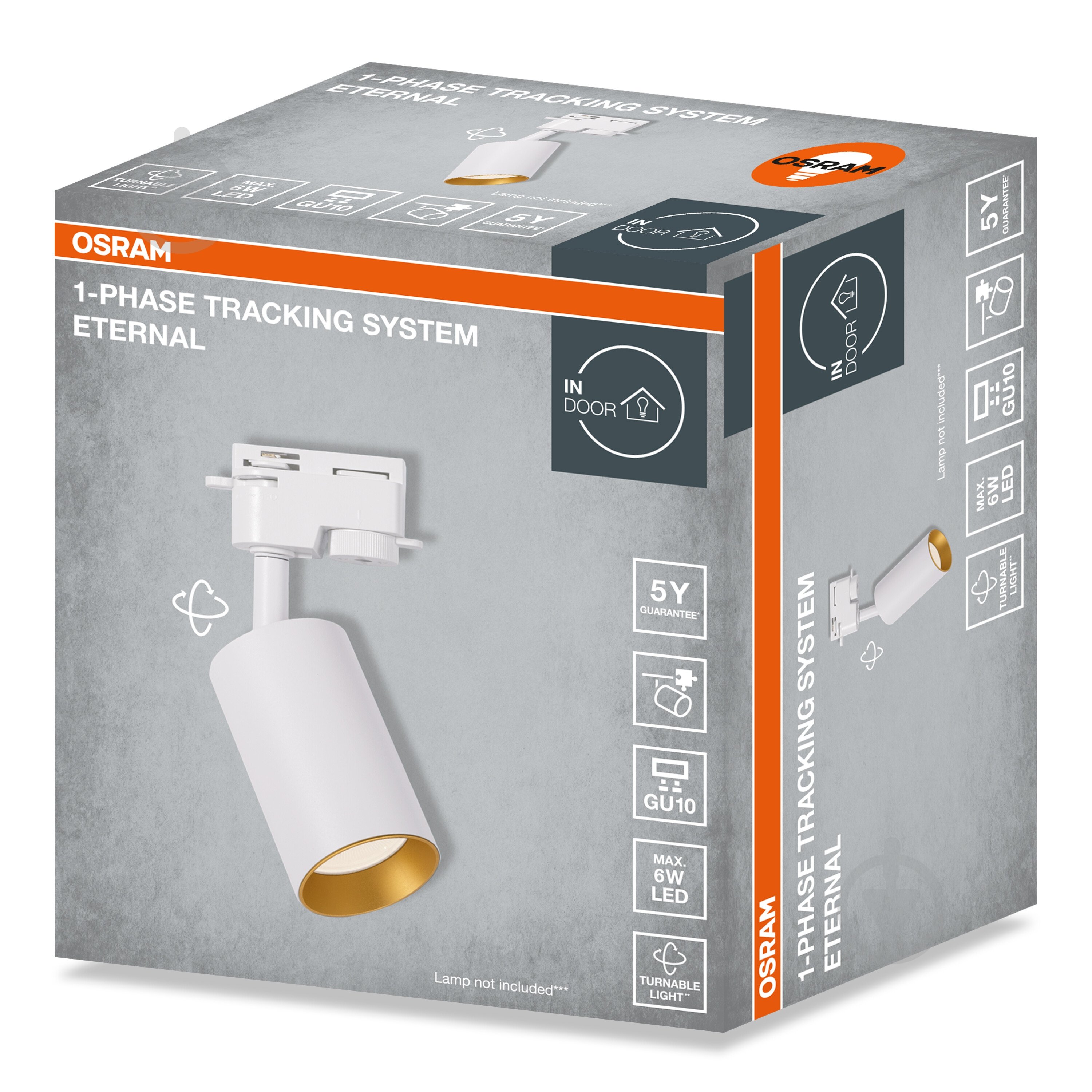 Трековий світильник Osram Eternal GU10 білий - фото 2