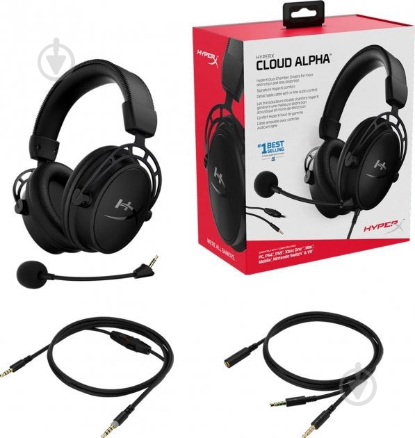Наушники HyperX Cloud Alpha black (HX-HSCA-BK/WW) - фото 8