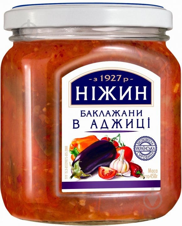 БаклажаныТМ Нежин в аджике 450 мл - фото 1