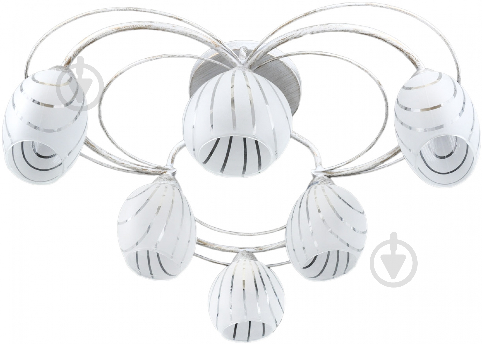 Люстра стельова Victoria Lighting 6xE14 білий Camomilla/PL6 - фото 1