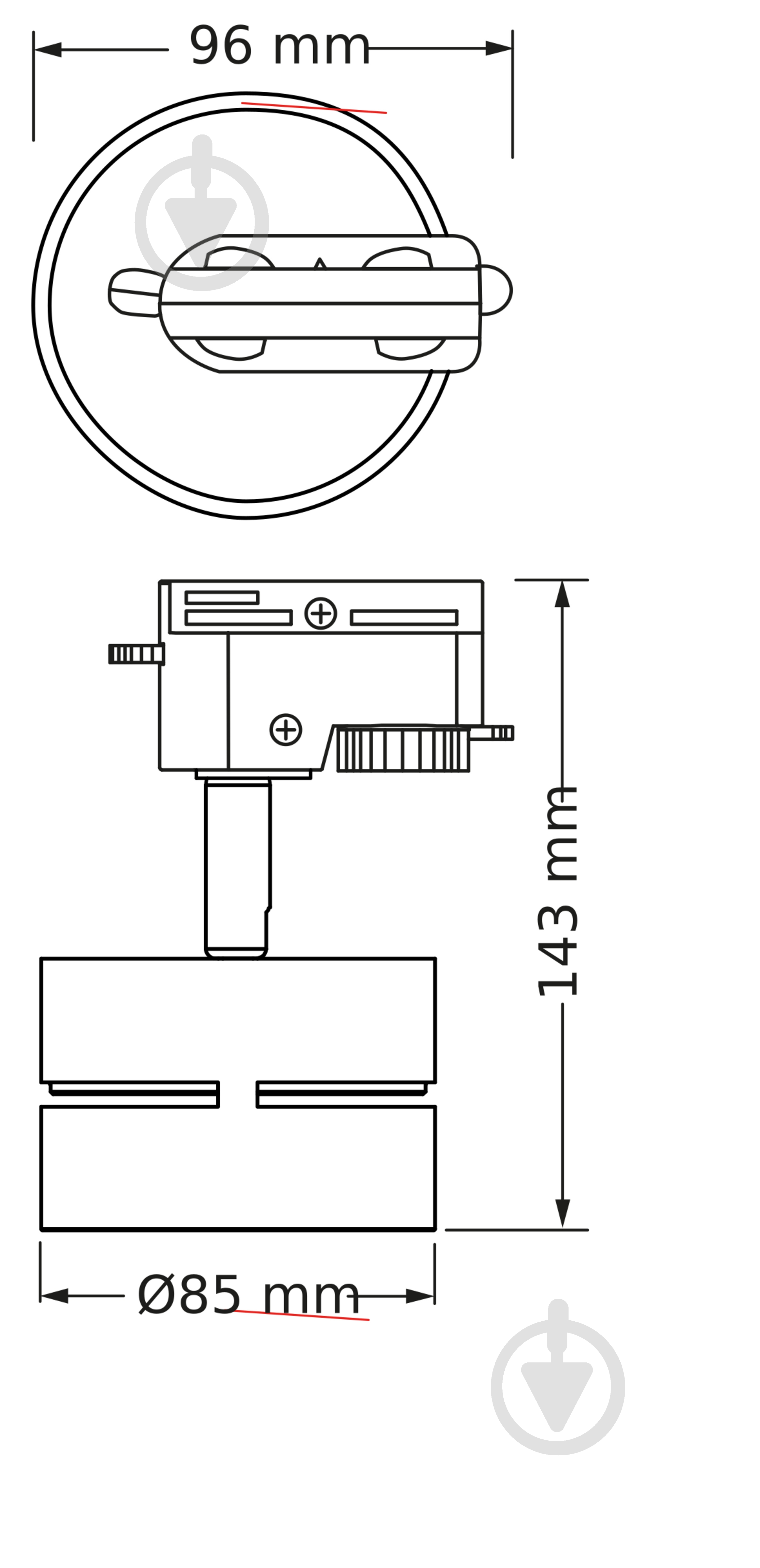 Трековий світильник Osram TRACK SPOT X-RAY GX53 білий - фото 3 Трековий світильник Osram TRACK SPOT X-RAY GX53 білий - фото 3