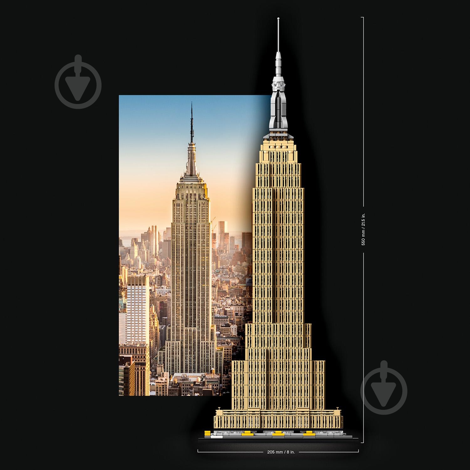 Конструктор LEGO Architecture Хмарочос Емпайр-Стейт-Білдінг 21046 - фото 4 Конструктор LEGO Architecture Хмарочос Емпайр-Стейт-Білдінг 21046 - фото 4