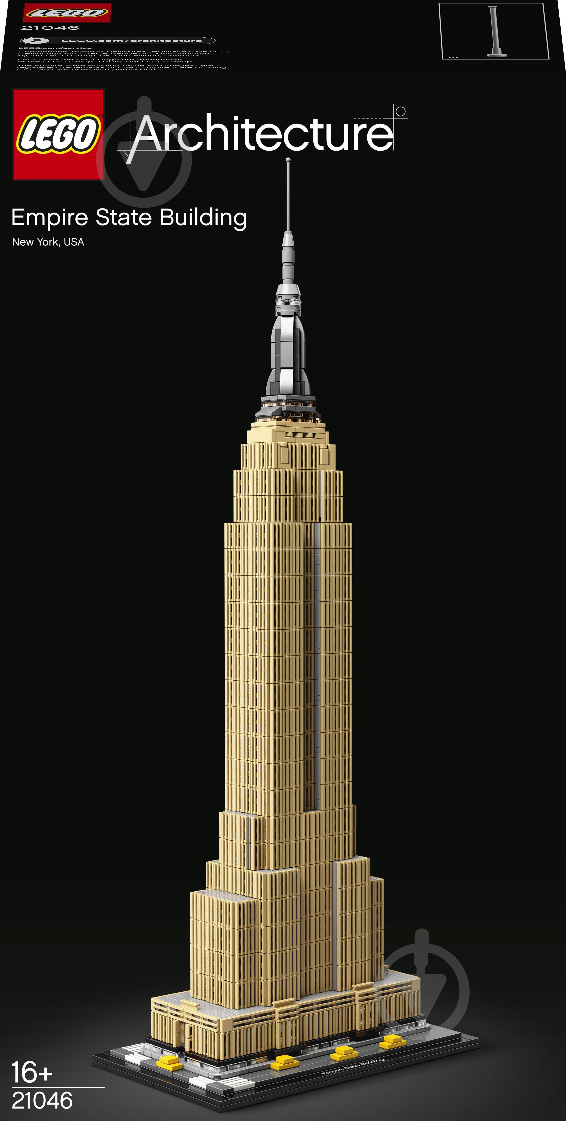 Конструктор LEGO Architecture Хмарочос Емпайр-Стейт-Білдінг 21046 - фото 1 Конструктор LEGO Architecture Хмарочос Емпайр-Стейт-Білдінг 21046 - фото 1