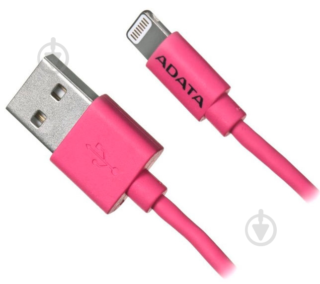 Дата-кабель ADATA Lightning – USB 1 м розовый (AMFIPL-100CM-CPK) - фото 4