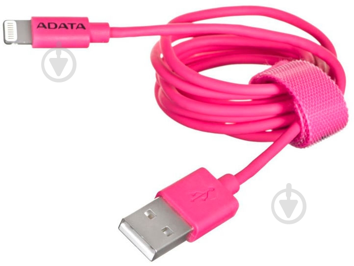 Дата-кабель ADATA Lightning – USB 1 м розовый (AMFIPL-100CM-CPK) - фото 5