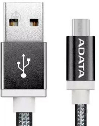 Дата-кабель ADATA USB – microUSB 1 м черный (AMUCAL-100CMK-CBK) - фото 2