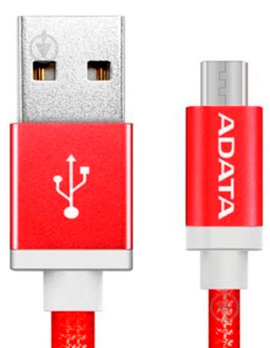 Дата-кабель ADATA USB – microUSB 1 м красный (AMUCAL-100CMK-CRD) - фото 2