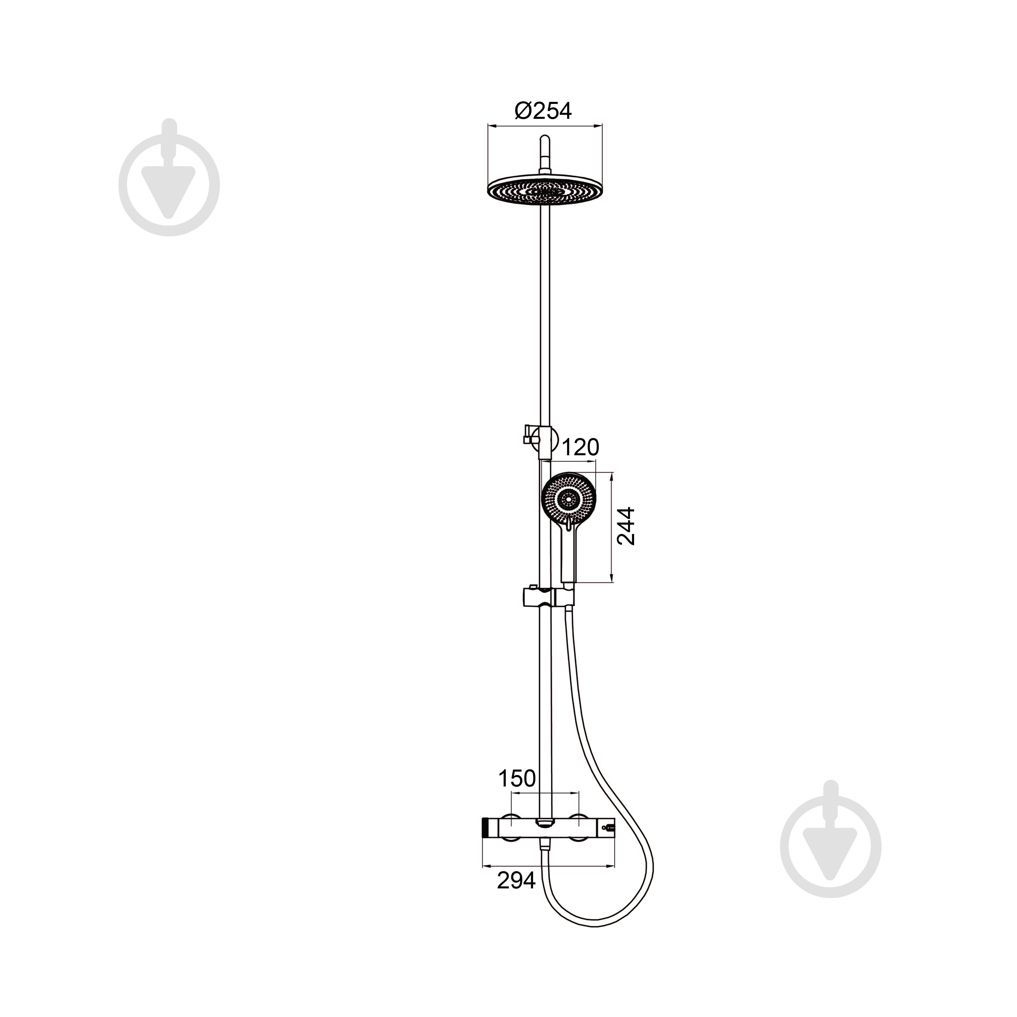 Душевая система Koller Pool Dakota (1105360305) - фото 2