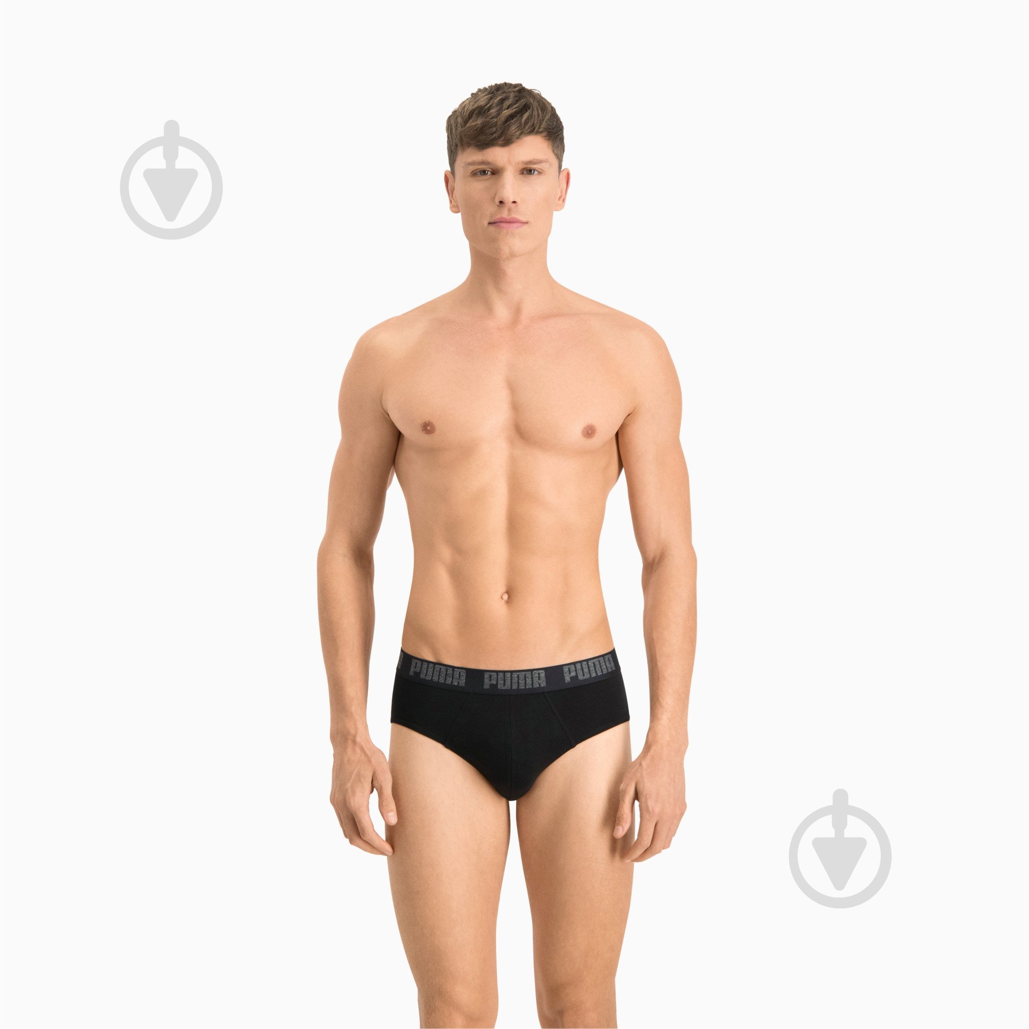 Набір трусів чоловічі Puma 2 шт. 88910006 S чорний - фото 1