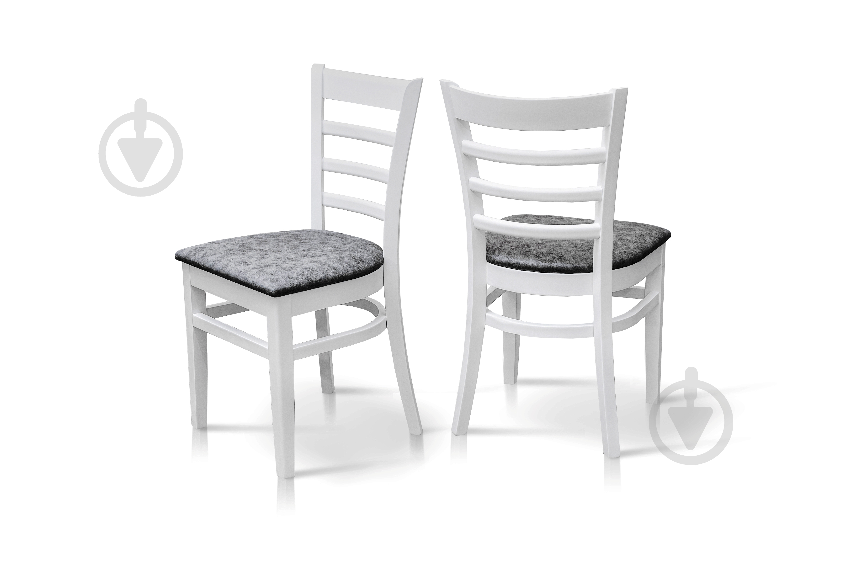 Стул Оксфорд серый / белый - фото 1