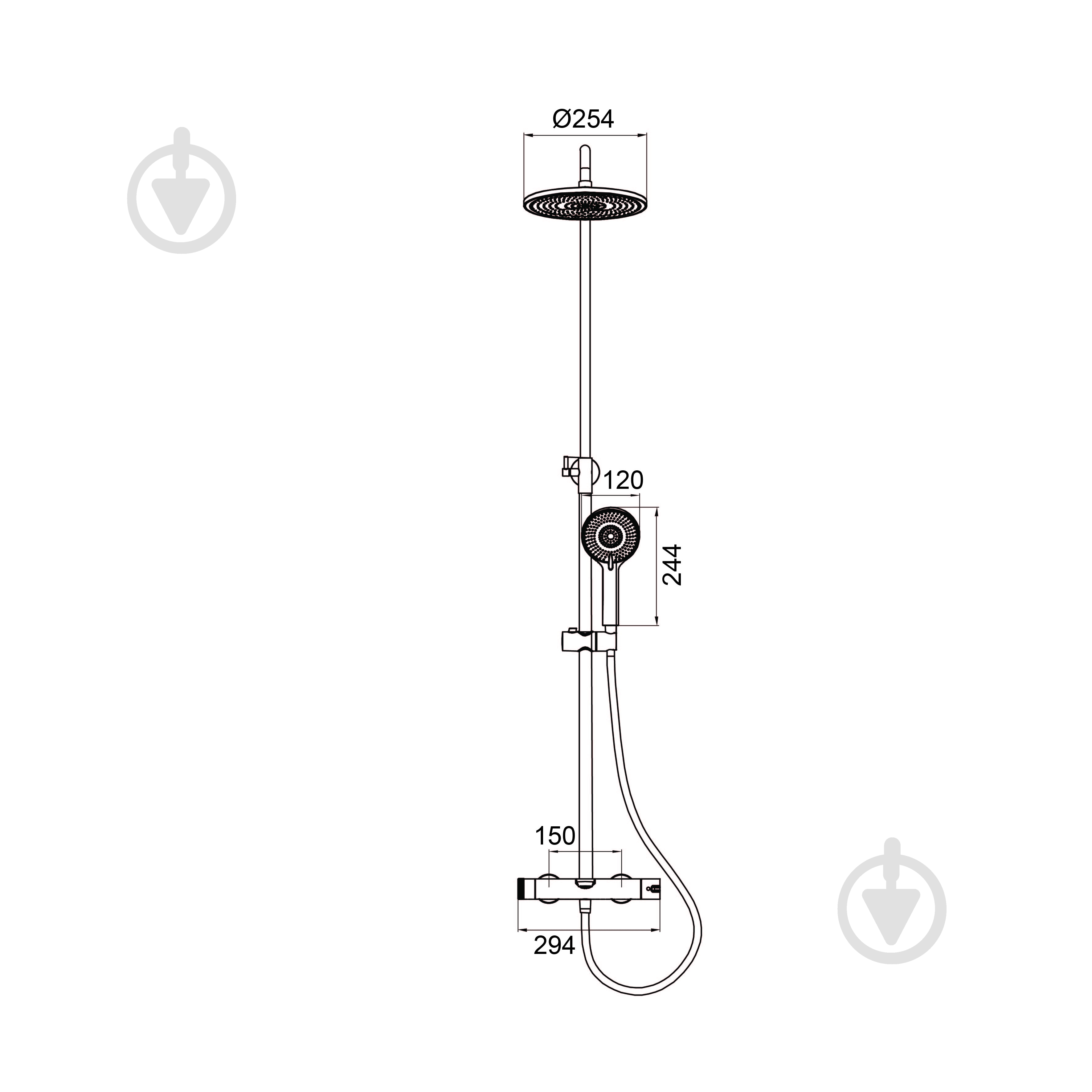 Душевая система Koller Pool Dakota Gun Grey - фото 2 Душевая система Koller Pool Dakota Gun Grey - фото 2