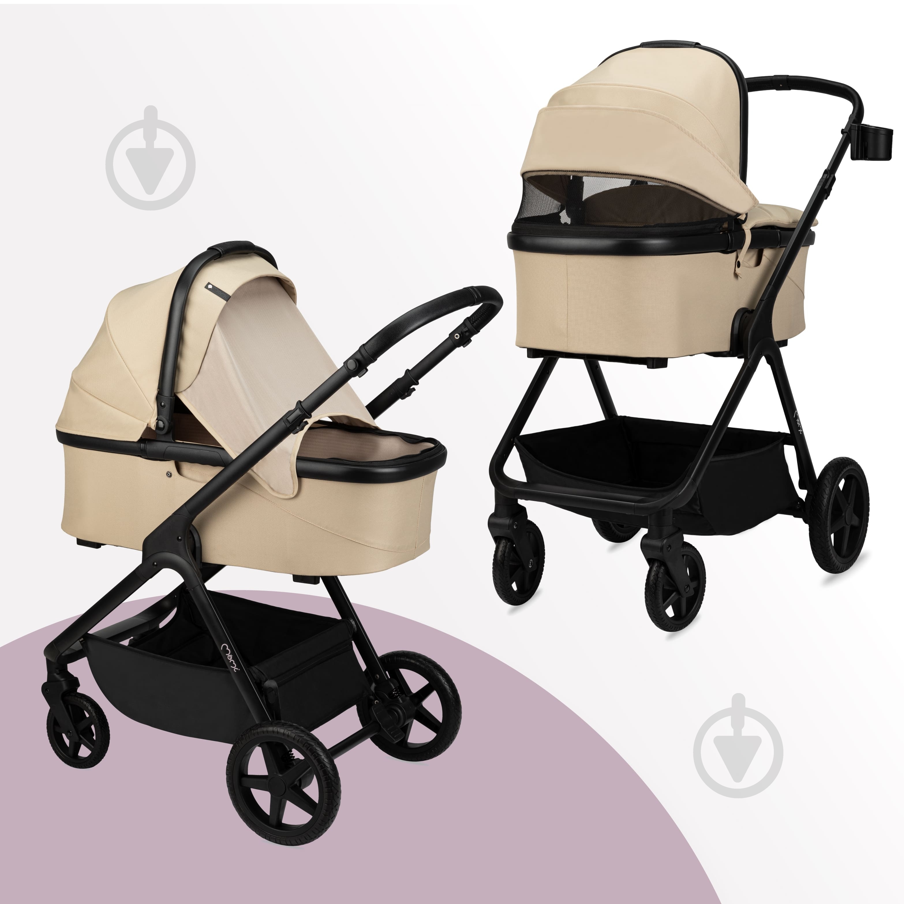 Коляска универсальная 2 в 1 MoMi GISELLE beige - фото 2