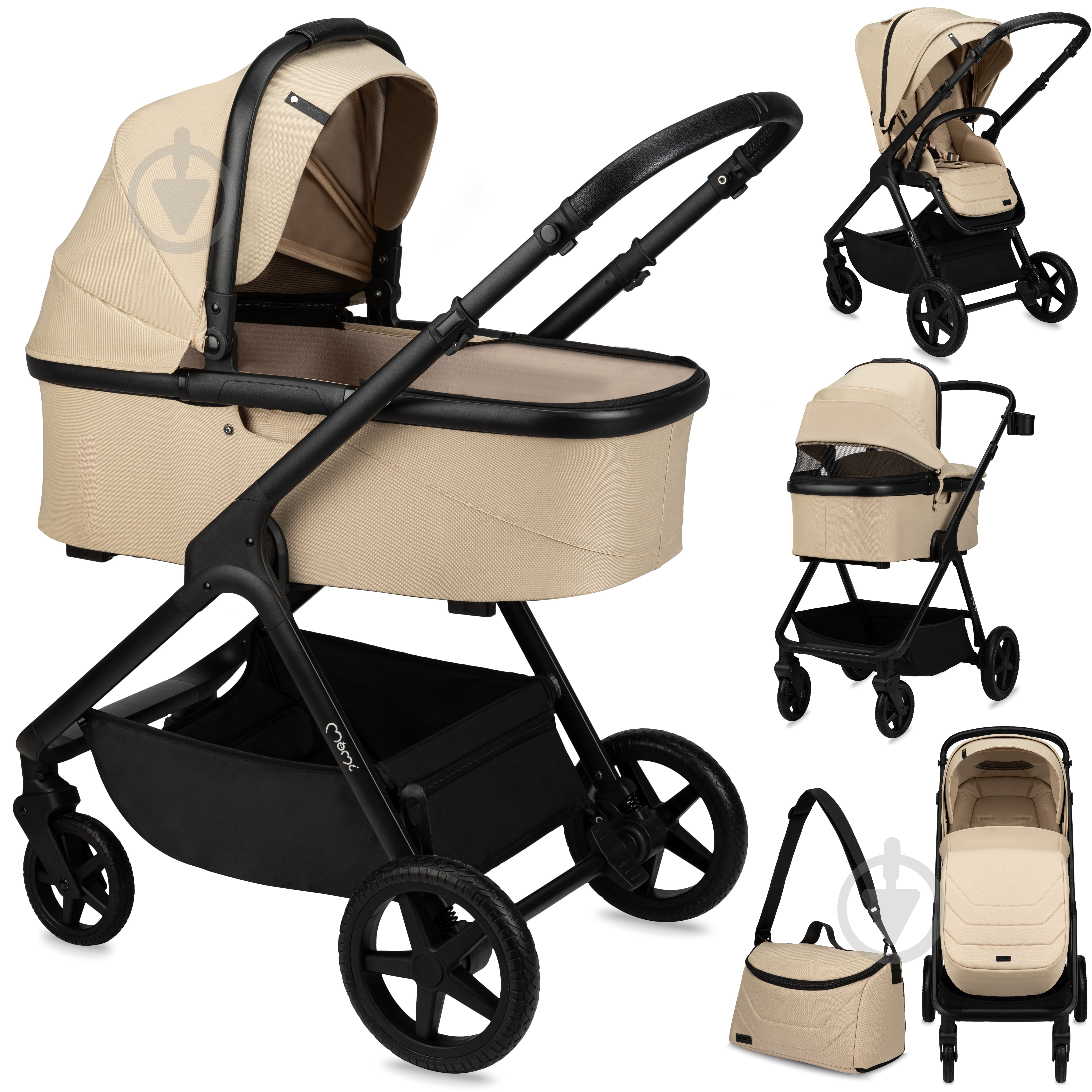 Коляска универсальная 2 в 1 MoMi GISELLE beige - фото 1