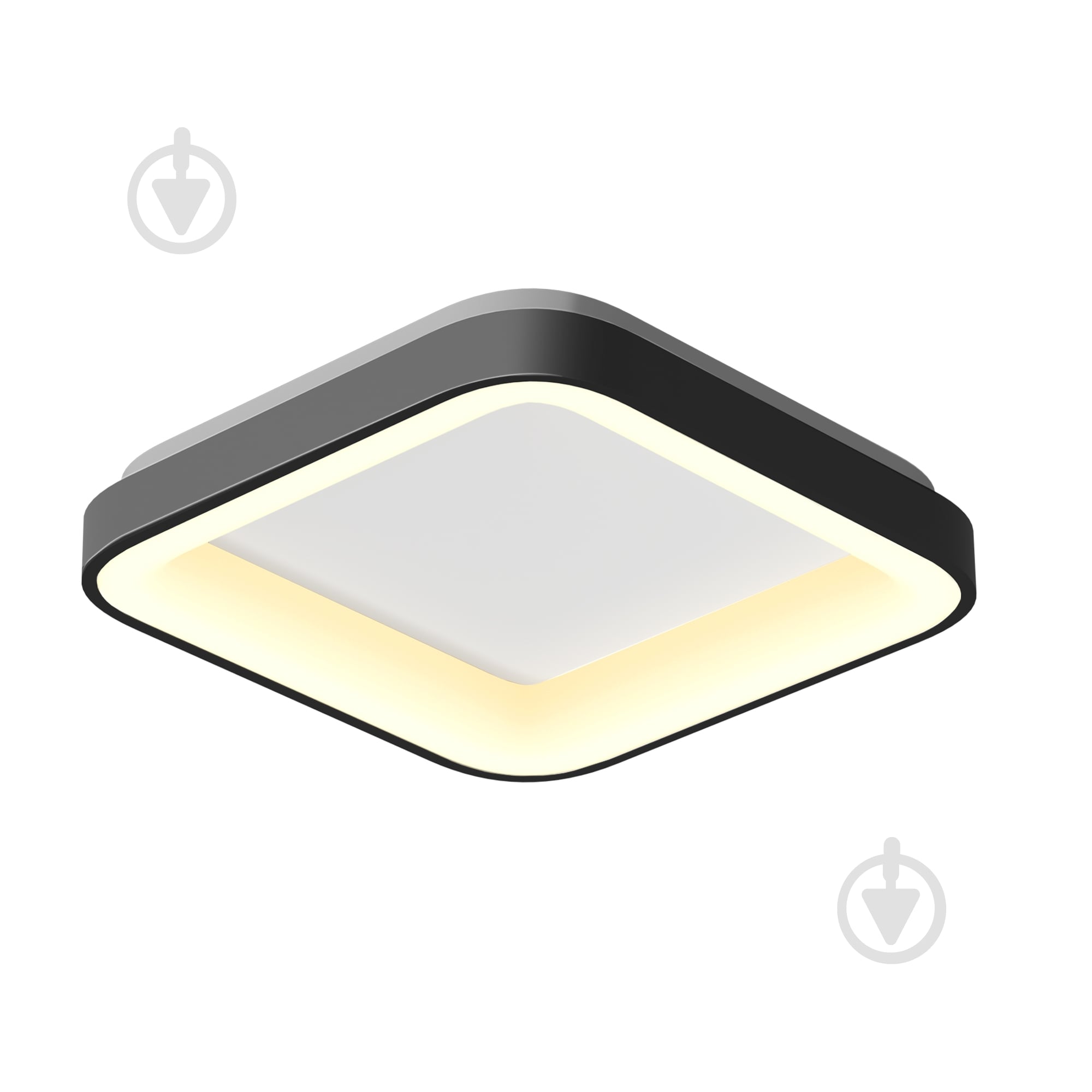 Люстра стельова Videx 72 Вт LED-модуль чорний 27665 - фото 2
