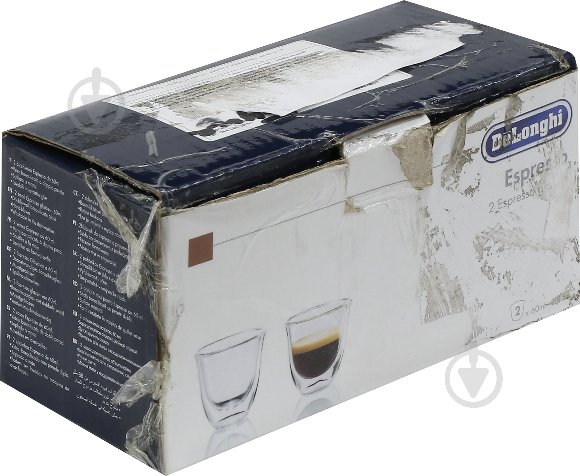 УЦЕНКА! Набор стаканов для эспрессо Delonghi 60 мл 2 шт. - фото 3