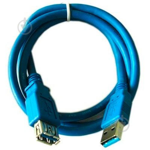 Дата-кабель Atcom USB 3.0 AM – AF 1,8 м голубой (6148) - фото 2 Дата-кабель Atcom USB 3.0 AM – AF 1,8 м голубой (6148) - фото 2