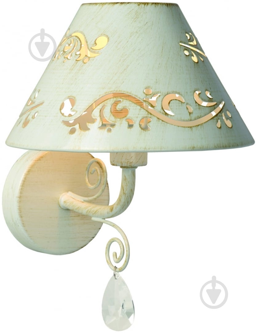 Бра Victoria Lighting 1x40 Вт E14 белый FLORA/AP1 bianco - фото 1