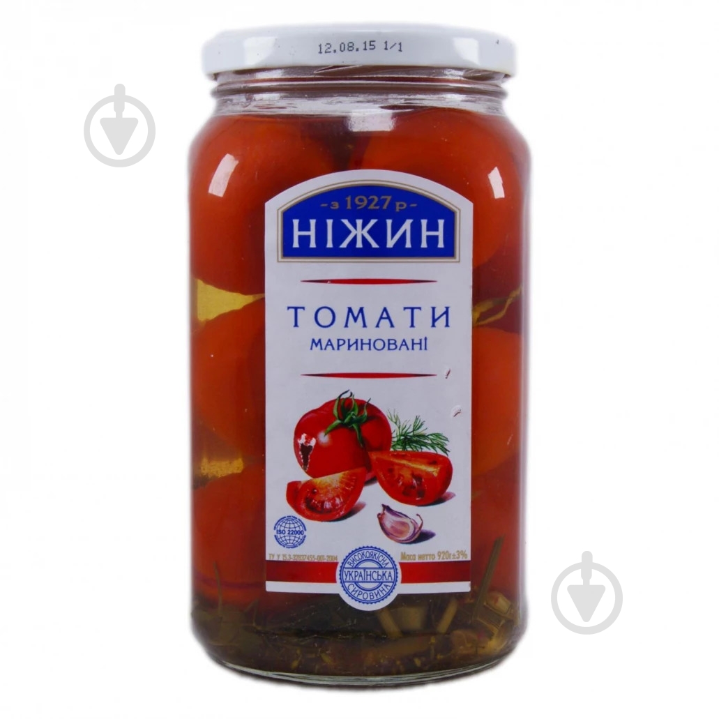 Томаты Ніжин маринованные 920 мл - фото 1