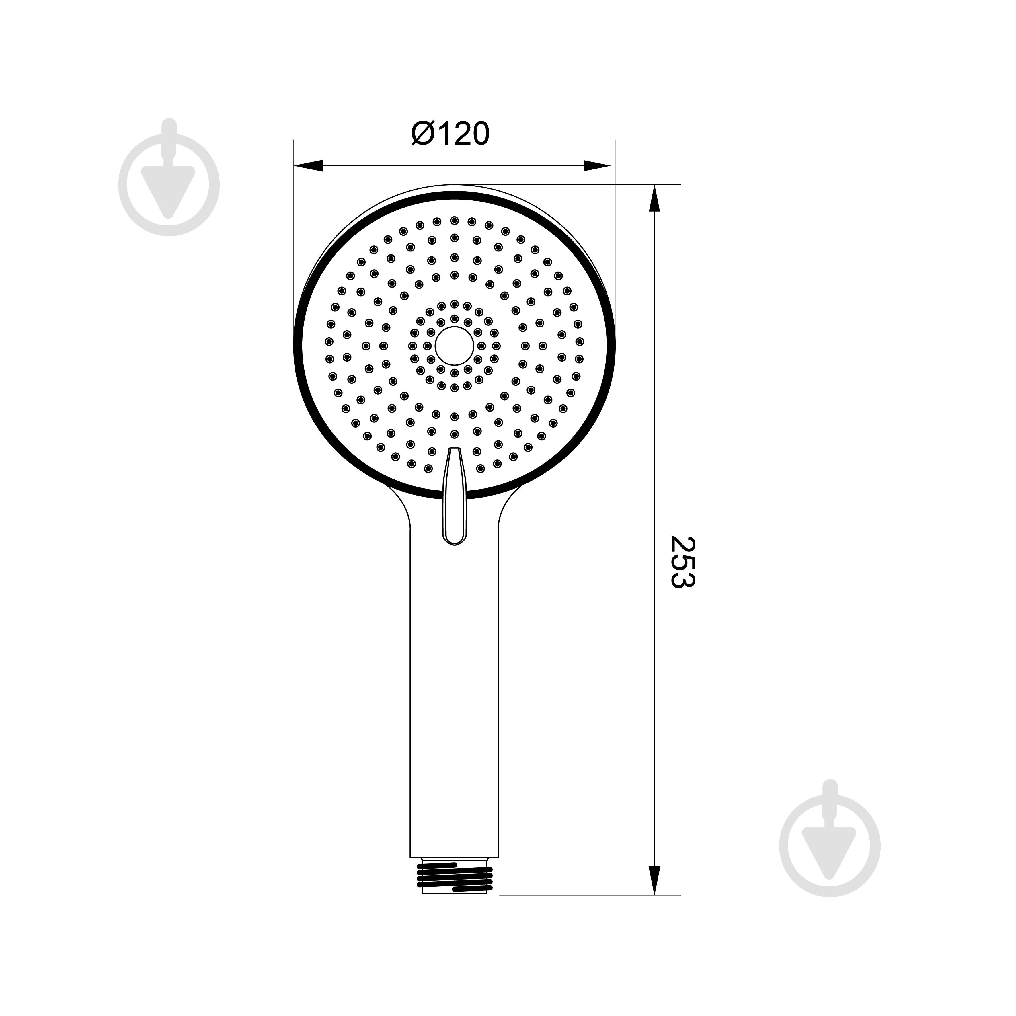 Ручний душ Koller Pool PRO-1 Chrome (1146460325) - фото 2 Ручний душ Koller Pool PRO-1 Chrome (1146460325) - фото 2