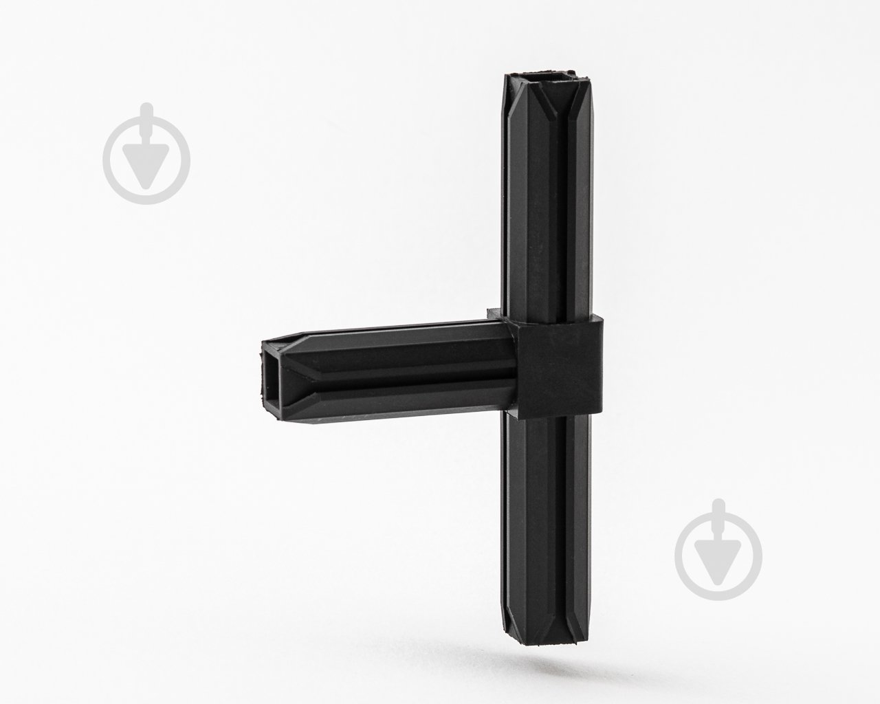 З'єднувач пластиковий квадратна GAH-Alberts З'єднувач тристоронній Т-подібний для 20х20 мм 70х120 мм Ø20 мм - фото 2