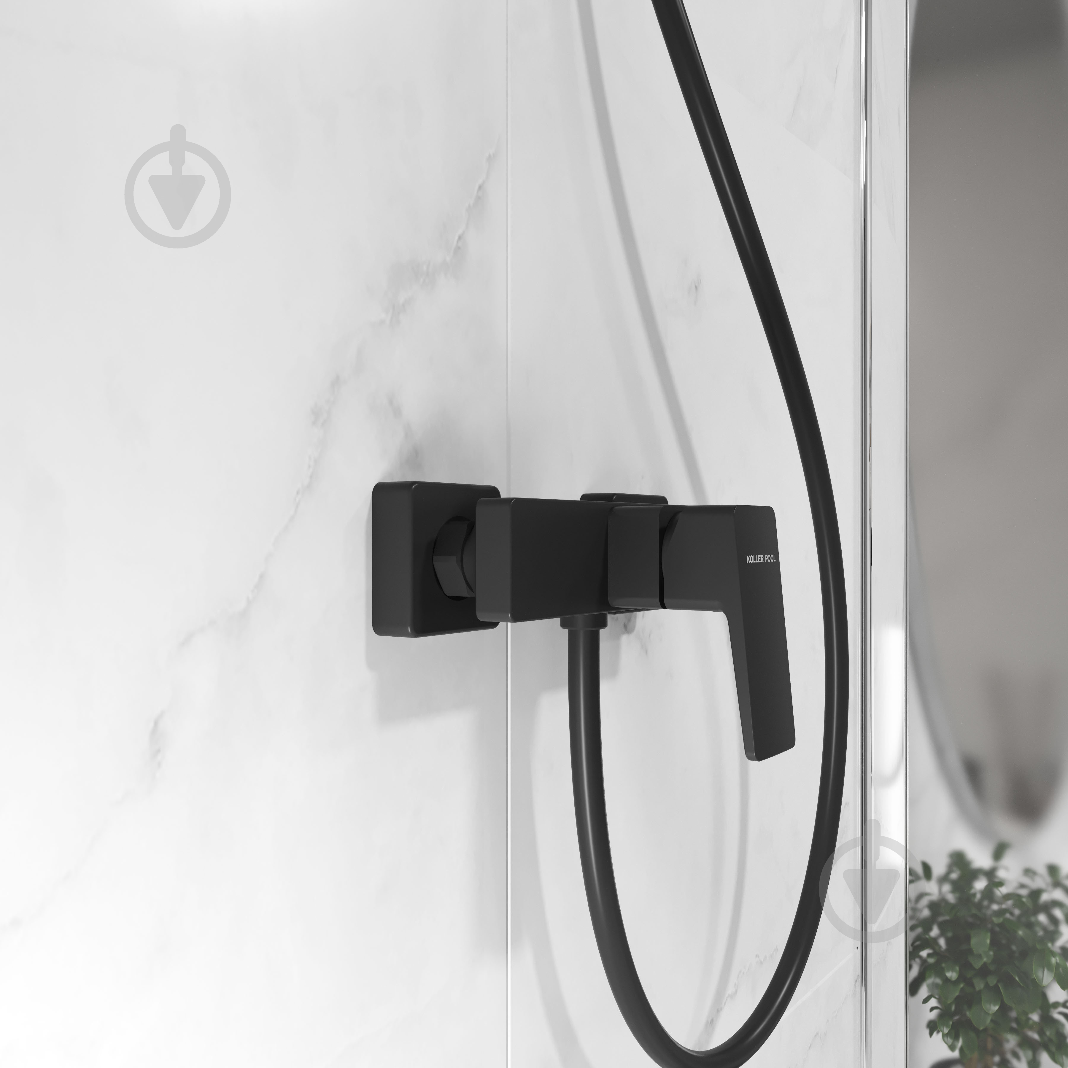 Смеситель для душа Koller Pool Cube, Black Matt (1104320605) - фото 4 Смеситель для душа Koller Pool Cube, Black Matt (1104320605) - фото 4