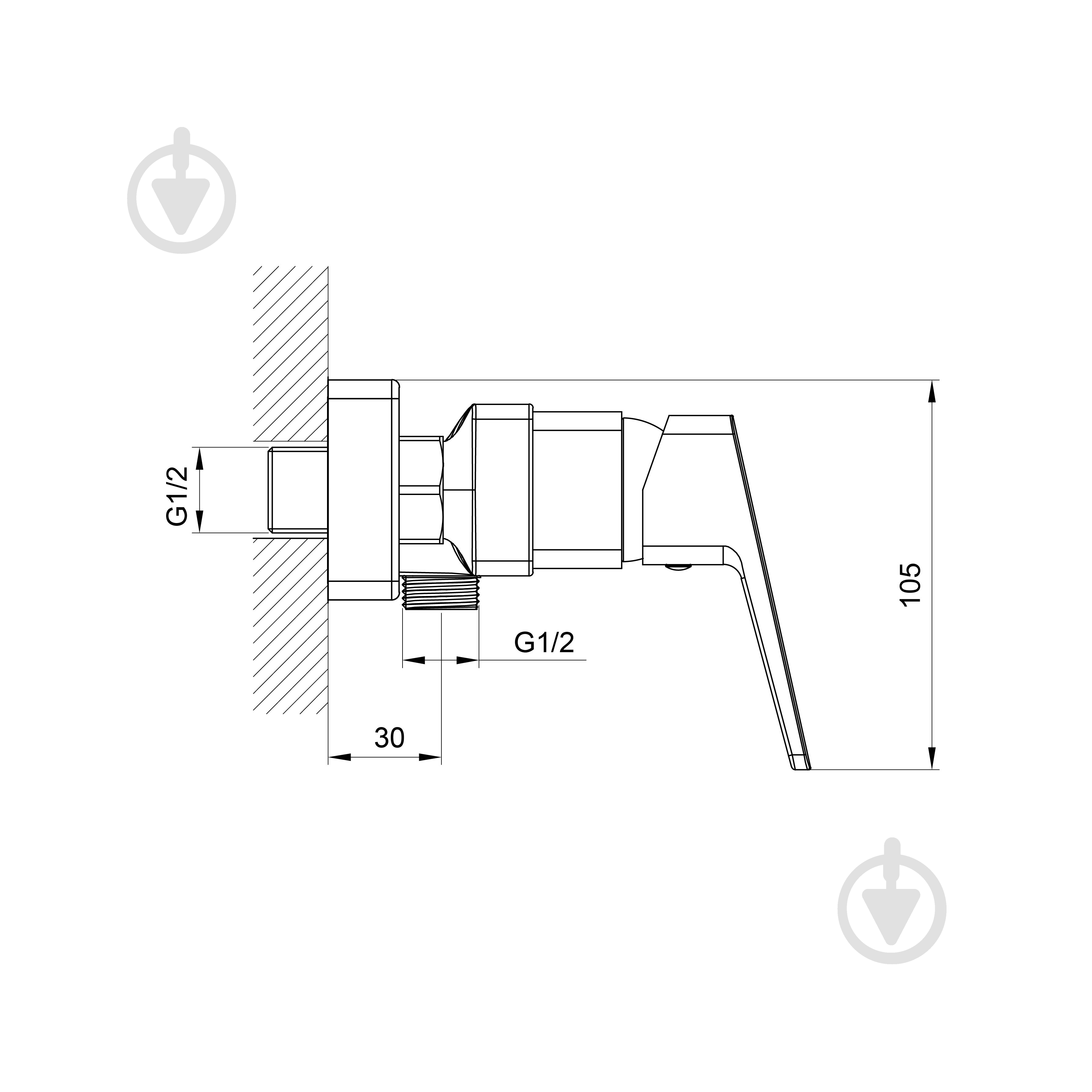 Смеситель для душа Koller Pool Cube, Black Matt (1104320605) - фото 2 Смеситель для душа Koller Pool Cube, Black Matt (1104320605) - фото 2