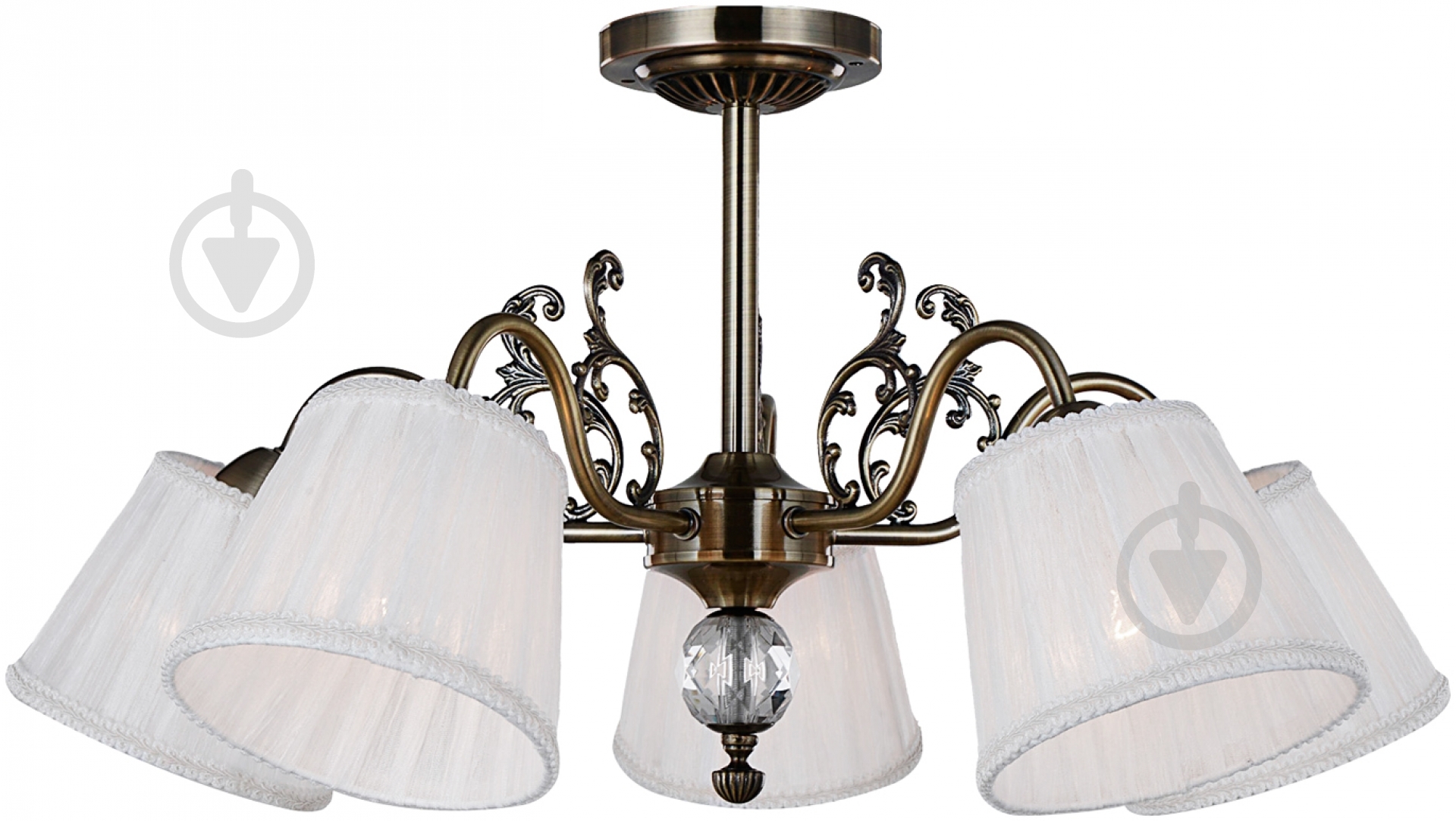 Люстра потолочная Victoria Lighting 5xE14 белый Loren/PL5 - фото 1